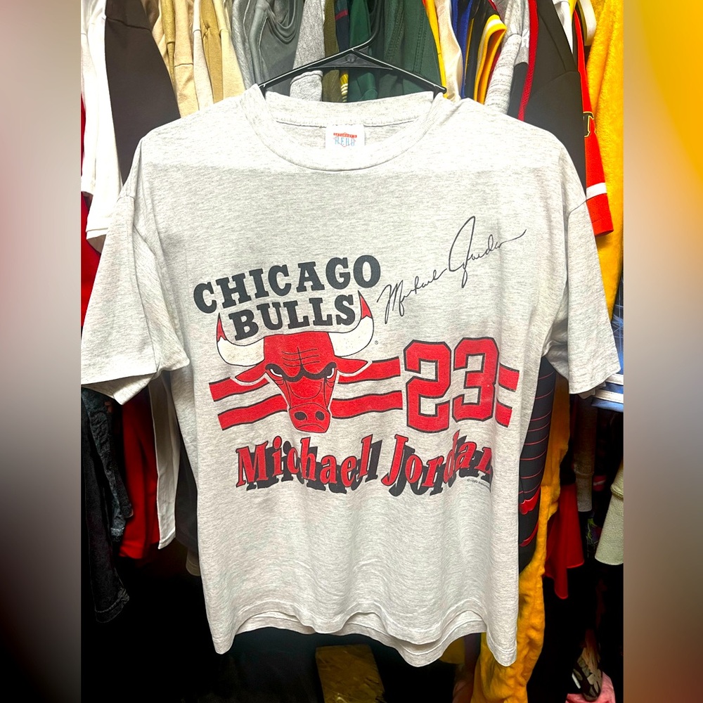 1990 Michael Jordan Chicago Bulls Saturday's Hero T Shirt size L